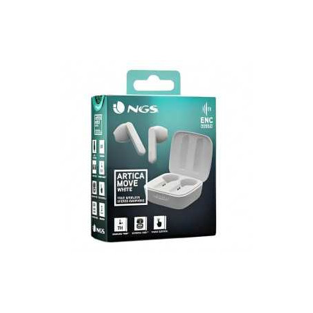 Écouteurs Bluetooth NGS Artica Move White, Une Paires Intra-Auriculair