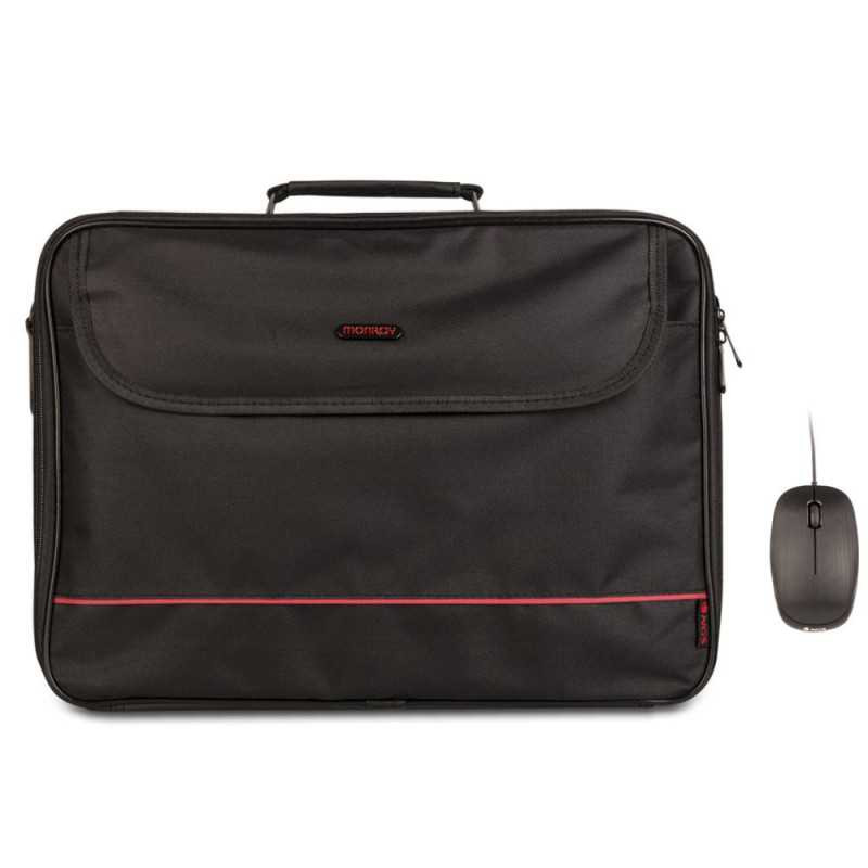 Ensemble sacoche ordinateur portable et souris NGS Bureau Kit 15,6" – Noir Ensemble sacoche ordinateur portable et souris NGS Bureau Kit 15,6" – Noir