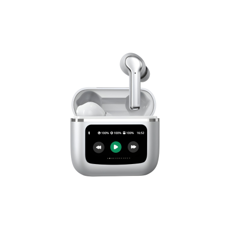 Écouteurs Bluetooth Sans Fil Avec Écran Tactile T68 Pro Blanc — ECO · Smarty Paris 18e