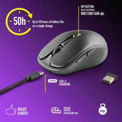 Souris NGS Evo Rust Black rechargeable | Smarty