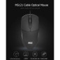 Souris filaire AOC Ms121 – USB Noir Souris filaire AOC Ms121 – USB Noir