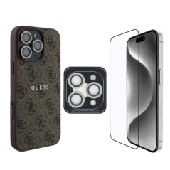 GUESS Bundle Protecteur 3-en-1 pour iPhone – | Smarty Paris 
