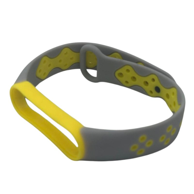 Watch Strap ECO for Xiaomi Mi Smart Band 5/6/7 – Gray/Yellow Watch Strap ECO for Xiaomi Mi Smart Band 5/6/7 – Gray/Yellow