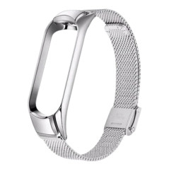 Bracelet métal Mi Smart Band 3/4/5/6 Argent