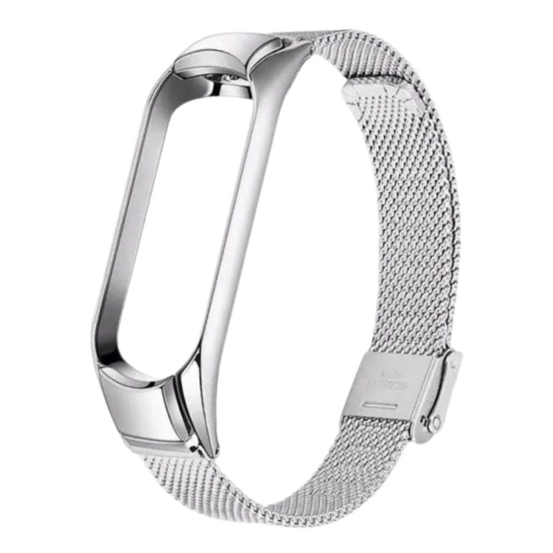 Bracelet métal ECO pour Mi Smart Band 3/4/5/6 – Argent