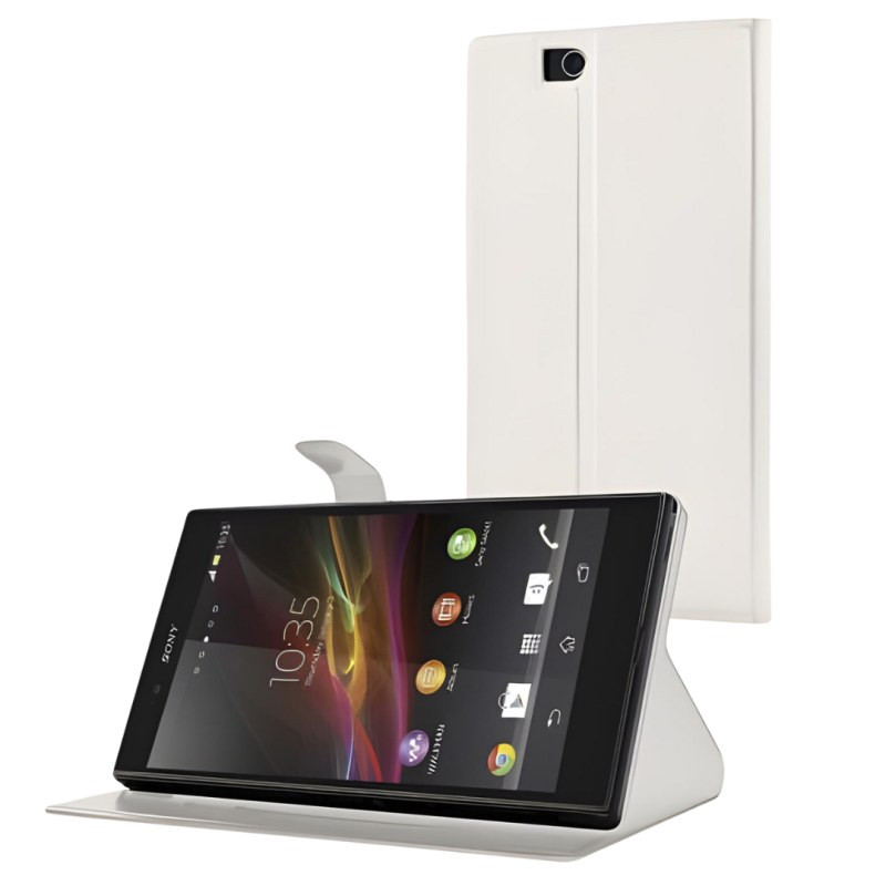 Coque cuir ECO – Sony Xperia Z Ultra Blanc Coque cuir ECO – Sony Xperia Z Ultra Blanc