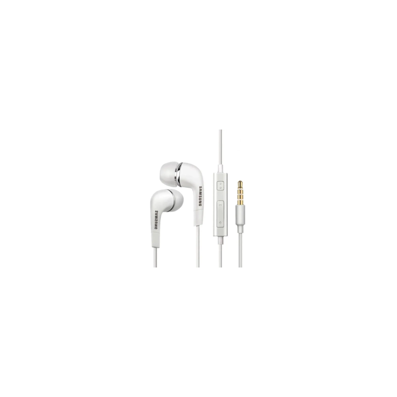 Écouteurs Main Libre Jack 3.5mm Intra-Auriculaires Stéréo HF Samsung EHS64AVFWE - Blanc (Vrac)