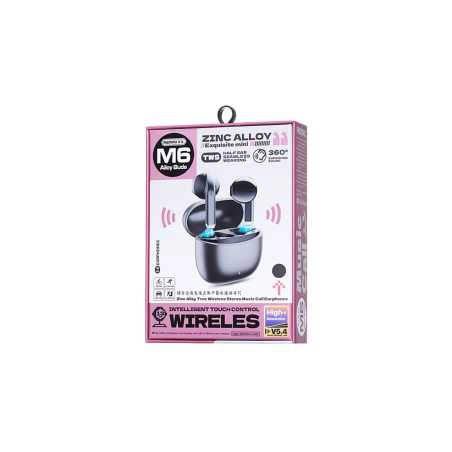 Écouteurs Sans Fil Remax AlloyBuds M6 - Noir - Audio Ref G4572 | Smart