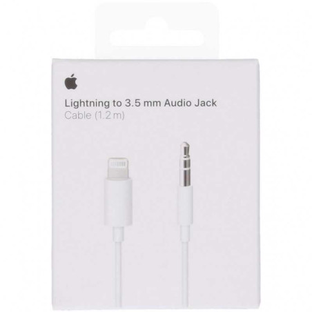 Câble Lightning / Jack 3,5 mm - 1,2M MXK22ZM/A - Retail Box 