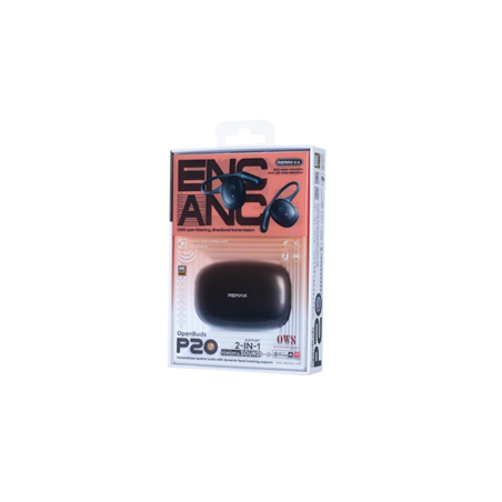 Écouteurs Sans Fil Remax OWS OpenBuds P20 - Noir - Audio Ref G4596 | S