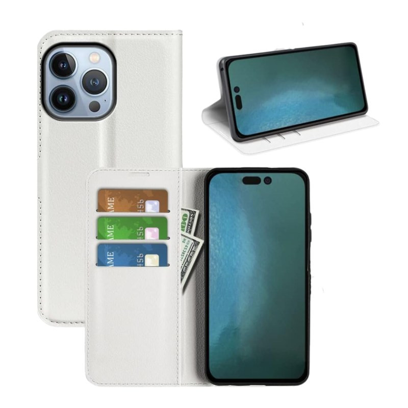 Étui rabat personnalisable ECO pour iPhone – Blanc Étui rabat personnalisable ECO pour iPhone – Blanc