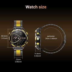 Montre Blackview W90 Pro argent 1,43 | Smarty