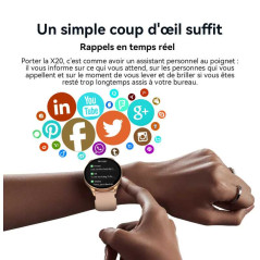 Montre Blackview X20 AMOLED argent | Smarty