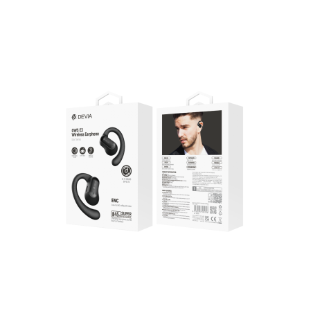 Écouteurs sans fil Bluetooth 10H Devia Star series OWS E3 EM055 - Noir