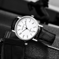 Montre à quartz homme Modiya – cadran blanc noir chiffres numériques Montre à quartz homme Modiya – cadran blanc noir chiffres numériques