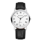 Montre à quartz Modiya pour homme – bracelet cuir PU, chiffres numériques noir