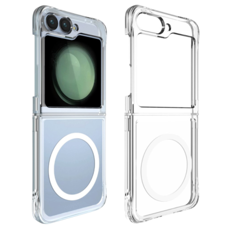 Coque Protection en Silicone Magsafe pour Samsung Galazy Z Flip/Fold - Transparente