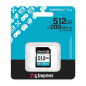 Carte mémoire SD Kingston Canvas Go+ – 512 Go SDG4/512GB