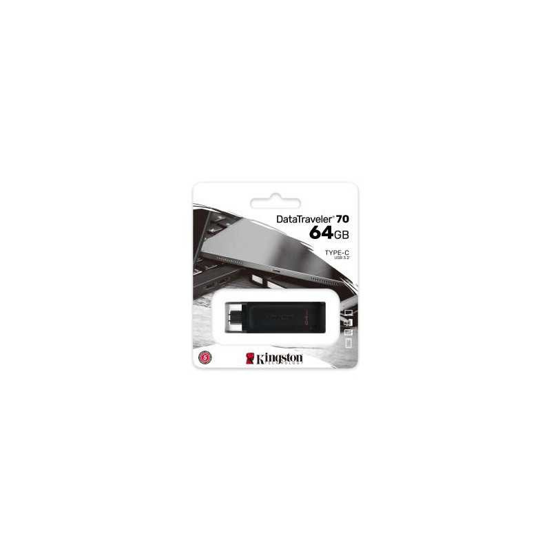 Clé USB Kingston DataTraveler DT70 – 64 Go, USB-C