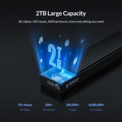 Boîtier ORICO M2PV-C3 pour SSD M.2 | Smarty