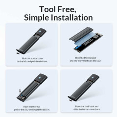 Boîtier SSD ORICO PWM2-G2 M.2 USB 3.1 Gen 2 | Smarty