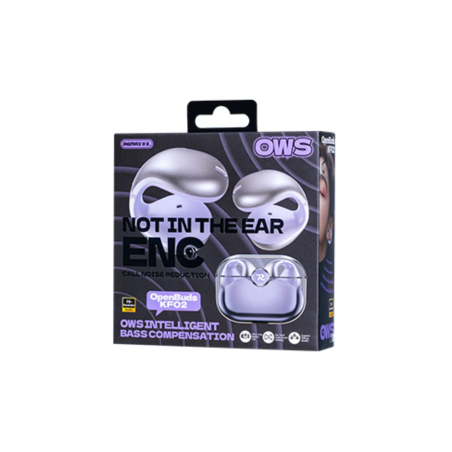 Écouteurs sans fil à clip auriculaire Open Buds KF02 REMAX - Violet -