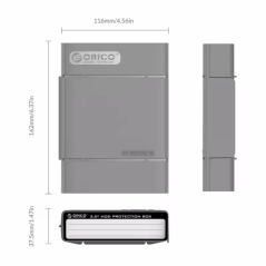 Boîte HDD ORICO PHP35-V1 3,5 pouces Gris | Smarty