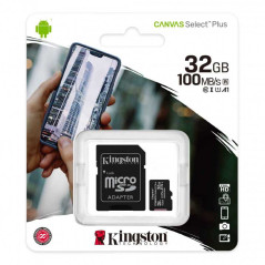 Carte Mémoire Kingston Canvas Select Plus 32 | Smarty Paris 