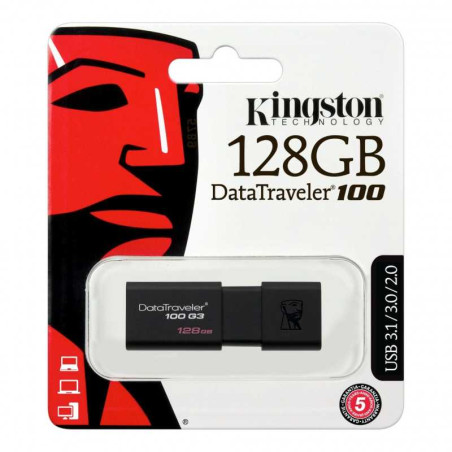 Clé USB Kingston DataTraveler G3 128 Go (Orig | Smarty Paris