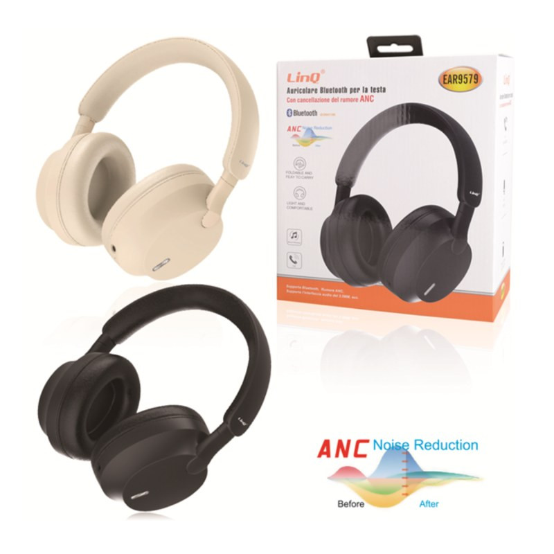 Casque Bluetooth LinQ EAR9579 – Noir Casque Bluetooth LinQ EAR9579 – Noir