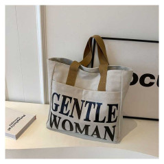 Sac bandoulière toile ECO 33x41x12 Gris/Noir | Smarty