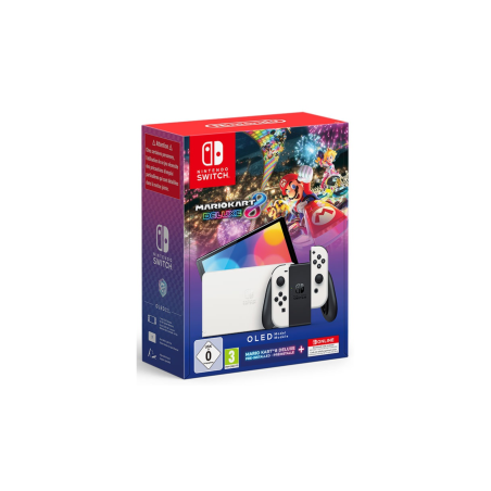 Console Nintendo Switch OLED + Mario Kart 8 + 12 Mois NSO - Gaming Ref