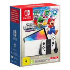 Console Nintendo Switch OLED + Super Mario Wonder + 12 Mois NSO - Gami