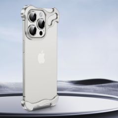 Coque métal sans cadre ECO argent | Smarty