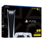 Console Sony PlayStation 5 - PS5 Edition Digitale Blanc - 825 Go SSD - 4K/8K - HDR avec 2 Manettes Sans Fil SONY Dualsense
