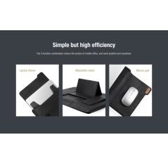 Housse cuir ordinateur Nillkin noire | Smarty