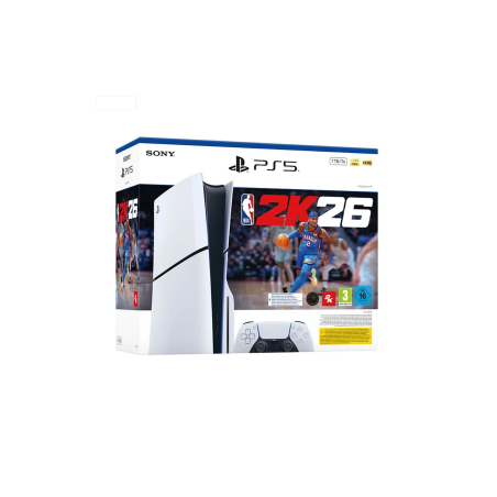 Console Sony PlayStation 5 - PS5 Standard Slim Edition Blanc - 1 To SSD - NBA 2K26 | Smarty Paris