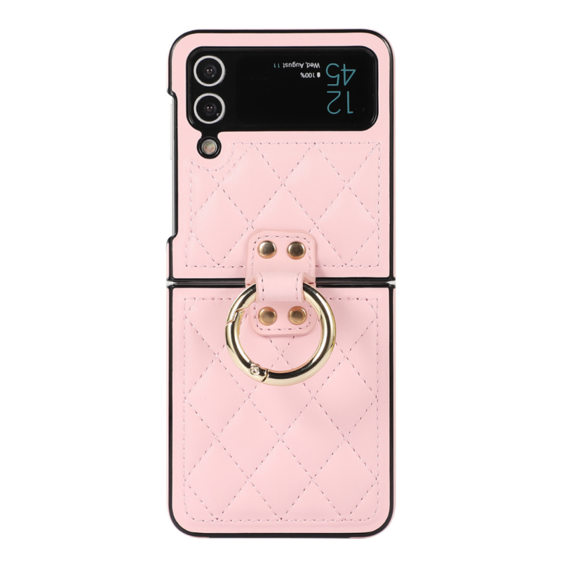 Coque de protection ECO pour Samsung Galaxy Z Flip 5 (F731) – Rose effet matelassé Coque de protection ECO pour Samsung Galaxy Z Flip 5 (F731) – Rose effet matelassé
