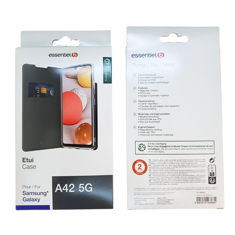 Case ESSENTIELB Samsung Galaxy A42 5G – Black Case ESSENTIELB Samsung Galaxy A42 5G – Black