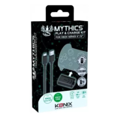 Kit Play & Charge Konix Mythics pour Xbox Series X/S/One - Noir | Smarty Paris