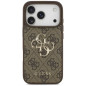 Coque iPhone Guess GUHCP 4GMGBR Grand Logo métal – Marron