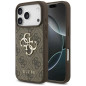 Coque iPhone Guess GUHCP 4GMGBR Grand Logo métal – Marron