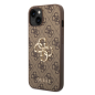 Coque iPhone Guess GUHCP 4GMGBR Grand Logo métal – Marron