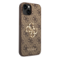Coque iPhone Guess GUHCP 4GMGBR Grand Logo métal – Marron