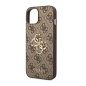 Coque iPhone Guess GUHCP 4GMGBR Grand Logo métal – Marron