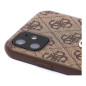 Coque iPhone Guess GUHCP 4GMGBR Grand Logo métal – Marron