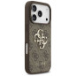 Coque iPhone Guess GUHCP 4GMGBR Grand Logo métal – Marron