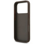 Coque iPhone Guess GUHCP 4GMGBR Grand Logo métal – Marron