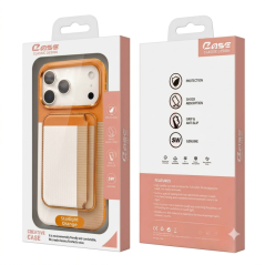 Coque iPhone ECO porte-cartes jaune | Smarty