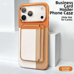 Coque iPhone ECO porte-cartes jaune | Smarty